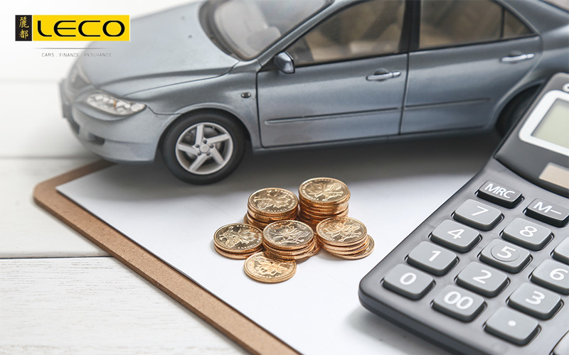 LECO car loan calculator evaluating early settlement rebate costs.