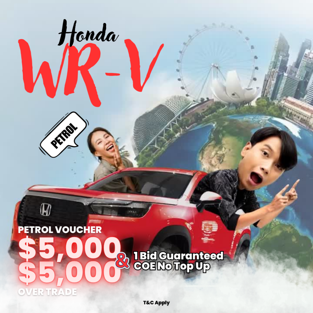 Honda WR-V car advertisement on road trip.